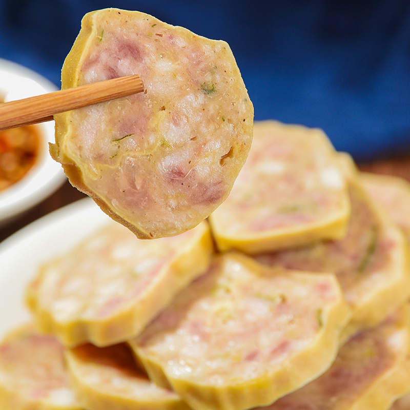 毛家扦子三鲜风味450g/袋徐州沛县特产熟食香肉毛家扦子焖子卷煎