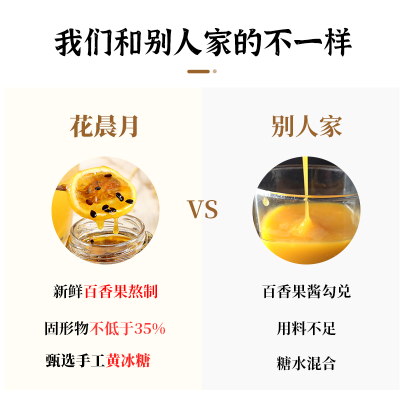 花晨月蜂蜜百香果500g蜜桃乌龙茶酱290g组合水果茶罐装冲泡饮品百香果蜂蜜柠檬茶冲饮高清大图