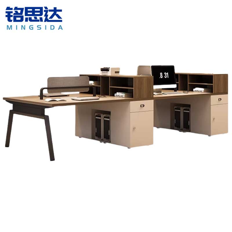 铭思达屏风工位2.8米四人张高清大图