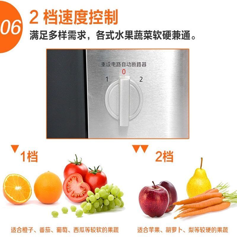 Panasonic/松下 MJ-DJ01进口榨汁机家用电动果渣分离大口径加料