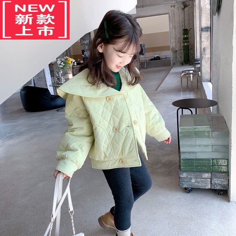 可莉允女童冬装棉服2022新款儿童韩版洋气加厚棉衣外套宝宝棉袄保暖外衣图片