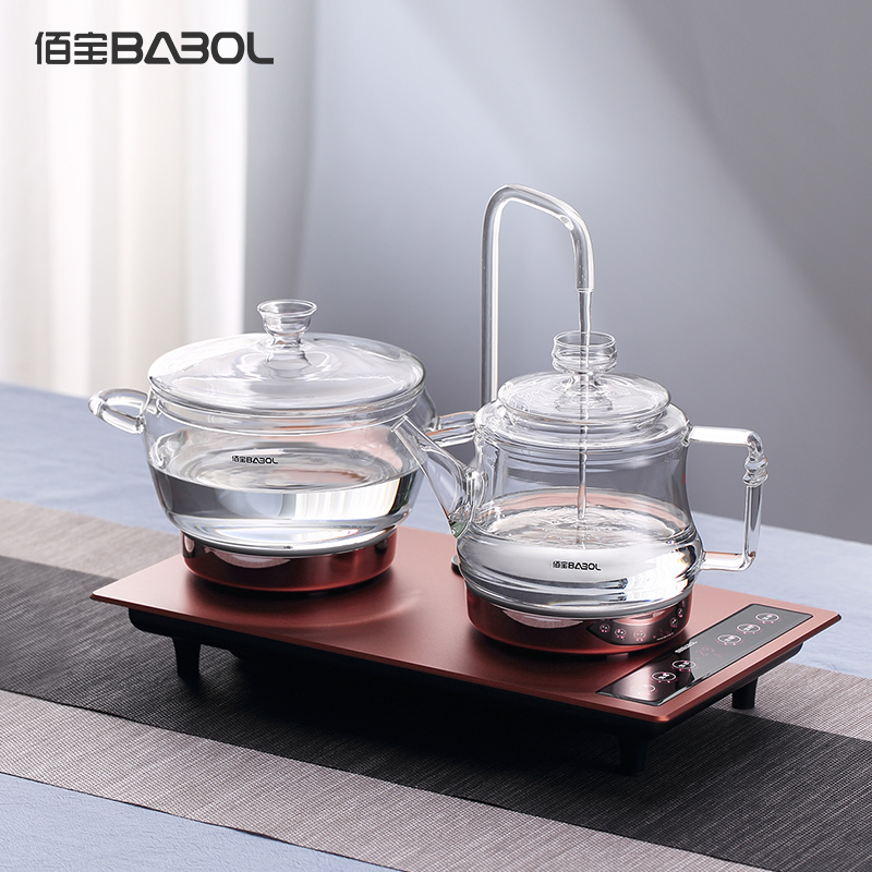 Babol/佰宝 DCH-901电子茶炉 全自动抽水玻璃电热水壶自动上水器家用烧水壶国产温控器办公室煮茶壶高清大图