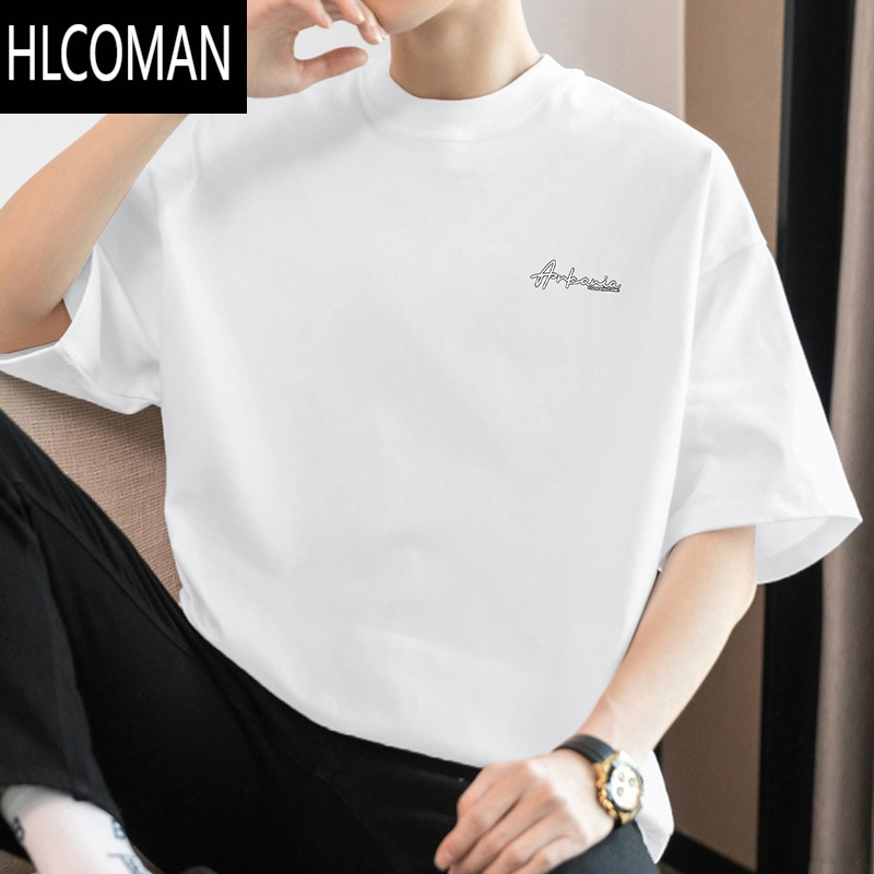 HLCOMAN美式260gt恤男士短袖2025新款夏季半袖oversize体恤上衣