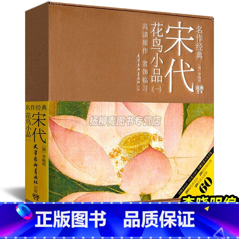 【正版】名作经典 宋代花鸟小品一 高清原作 赏饰临习 李晓明编 工笔花鸟画赏饰临习绘制技法白描底稿临摹书籍 天津杨柳青