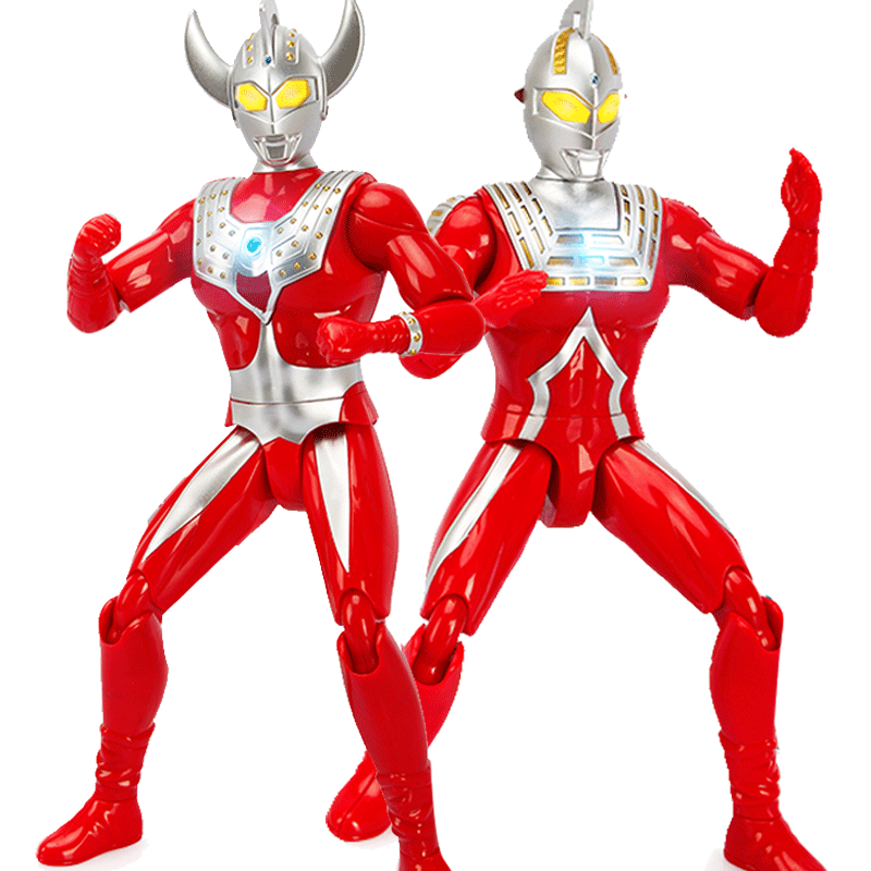 超大号泰罗奥特曼玩具套装怪兽软胶可动人偶组合超人初代赛文艾斯