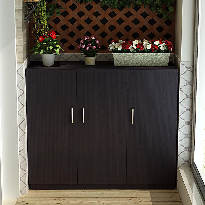 寻木匠鞋柜木质板式阳台柜储物柜收纳柜鞋柜带餐边柜定做定制