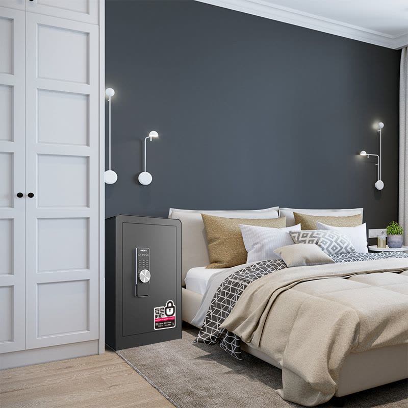 得力(deli)保险柜 高60CM 办公家用保险柜 黑 3644S图片