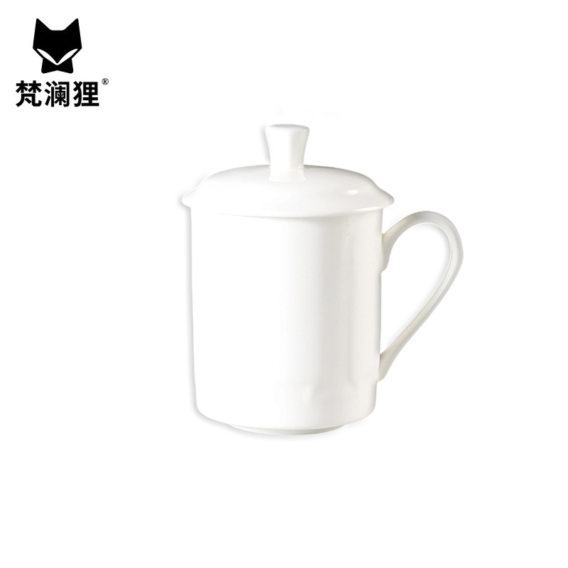 梵澜狸陶瓷杯带盖 I74 个
