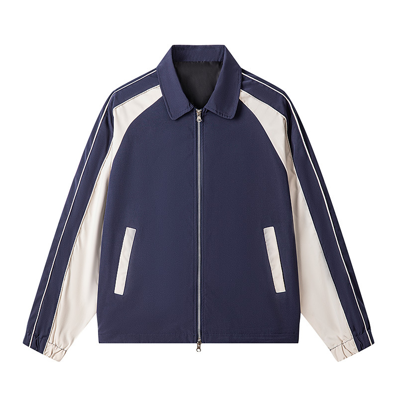 夹克男外套立领宽松潮流休闲百搭青少年春秋季夹克运动防风男外套