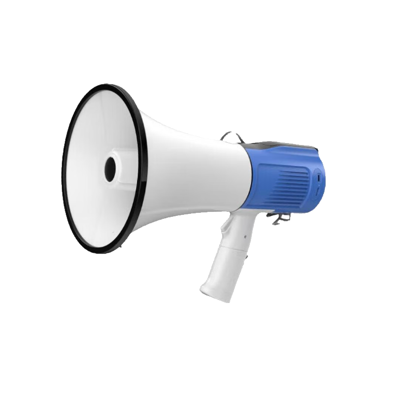 双河大功率手持录音喊话器可充电扩音器森林防火喇叭 SH-106U 蓝白 标配