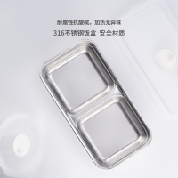 乐扣乐扣(LOCK&LOCK)电热饭盒EJR211YEL机械式蒸煮加热双层不锈钢内胆上班族便携午餐盒黄色1.2L