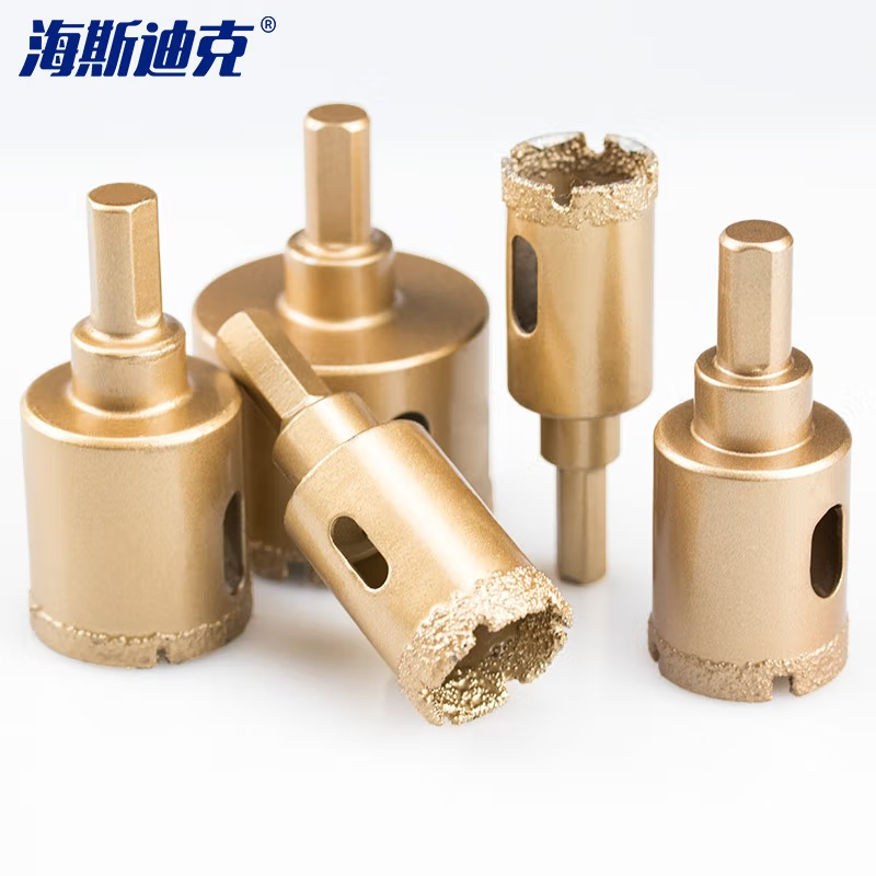 海斯迪克 钎焊大理石开孔器 金刚砂玻璃瓷砖石材打眼开孔器 40 mm