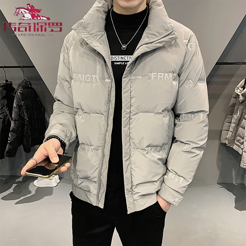 传奇保罗(chuanqibaoluo)轻薄羽绒服男装2021新款短款男士冬季外套