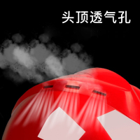 DXBG安全帽S40工地建筑工程领导帽电工劳保国标透气加厚防护头盔男 红色