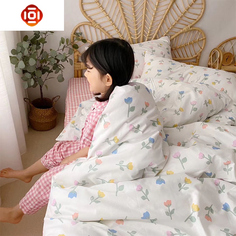 四件套棉棉可爱卡通双人床单被套儿童三件套床上用品小清新 三维工匠