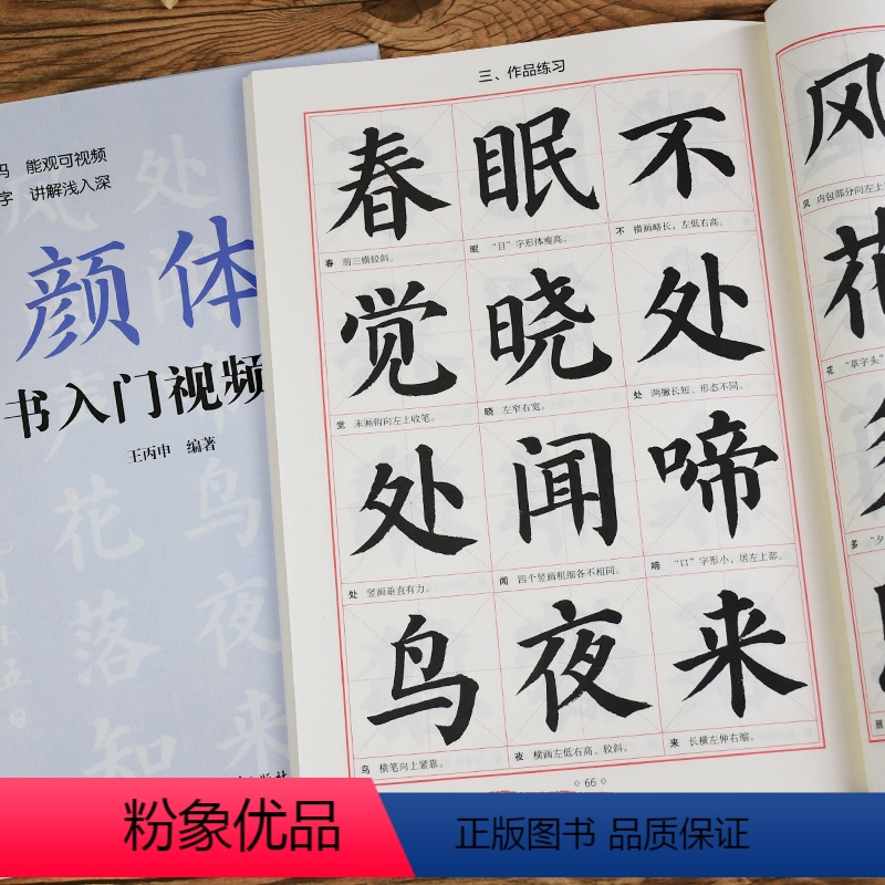 [正版]颜体楷书入门教程颜真卿多宝塔碑字帖颜勤礼碑初学者基础训练笔画间架结构描红临摹集字书法全集北京体育大学出版社颜真高清大图