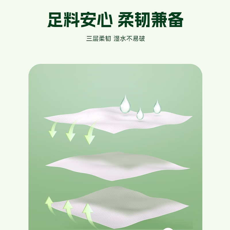 DTD320(单提)心相印商务墨绿三层压花悬挂抽取式面巾纸(1提)不含挂钩