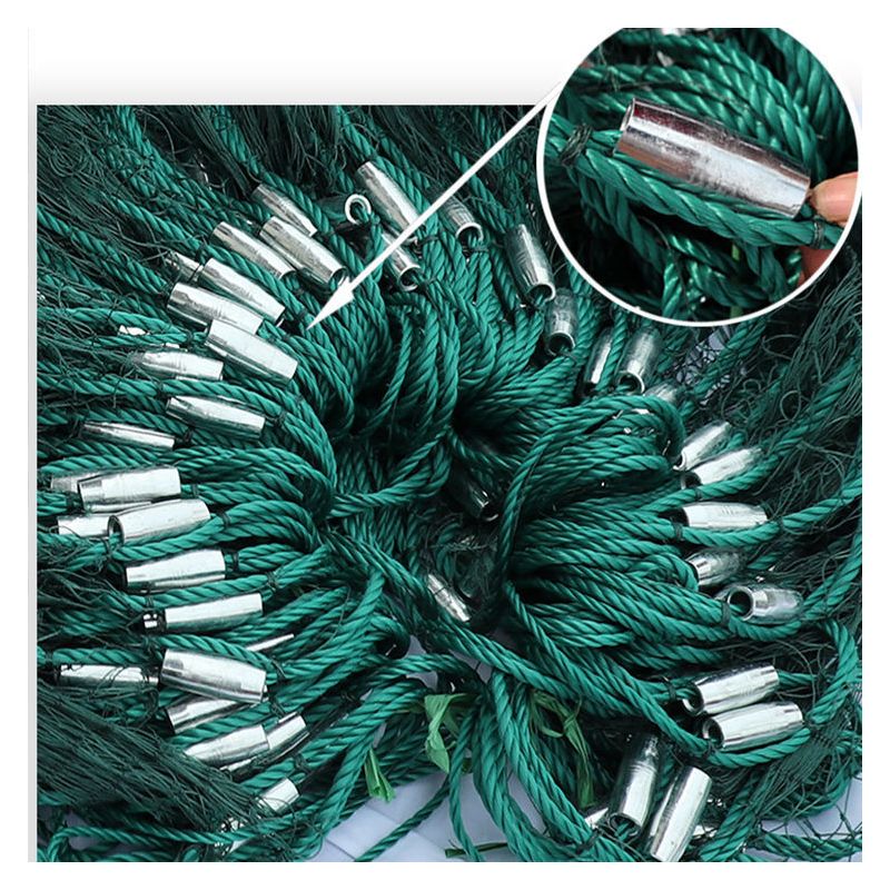 加粗加重拉网渔网拖网拉鱼网拖鱼网鱼塘清塘网拦网围