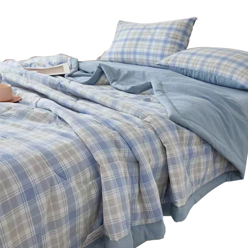 历途科技 全棉夏凉被 150CM*200CM 条高清大图