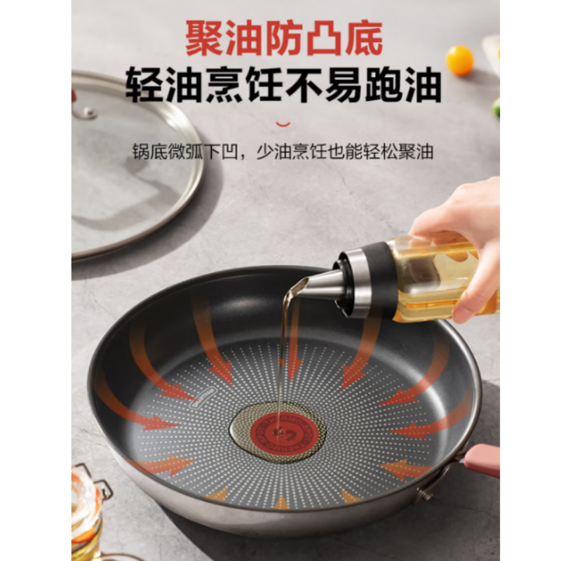 苏泊尔煎锅火红点聚油不粘锅SJ26CC1 26cm 单位:个高清大图