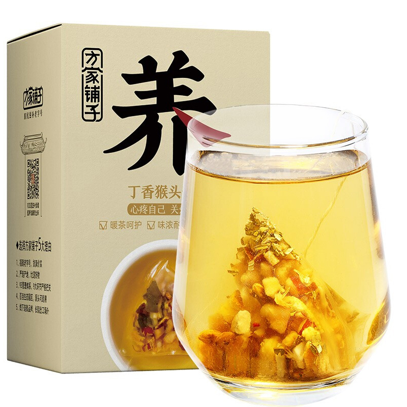 方家铺子 丁香猴头菇茶100g 组合花草茶袋泡养生茶