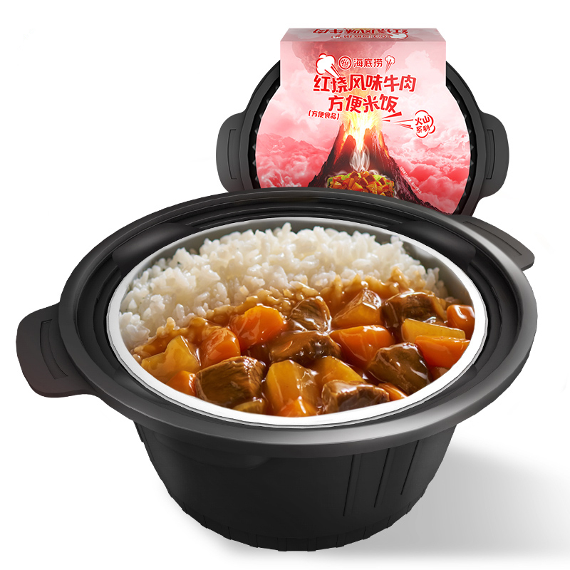海底捞红烧风味牛肉方便米饭320g*2 碗装 两盒共享装 红烧牛肉好滋味
