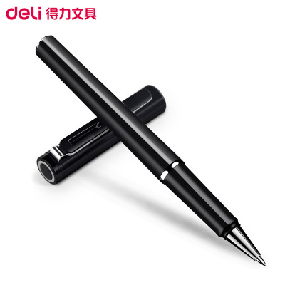 得力(deli)S87宝珠笔0.5mm子弹头 商务办公宝珠笔书写练字笔会议笔签字笔签名笔 办公用品