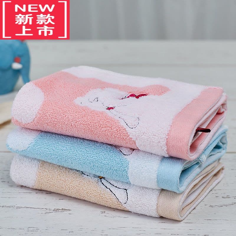 可莉允儿童毛巾卡通可爱柔软吸水方巾小孩男女学生擦脸洗面巾图片
