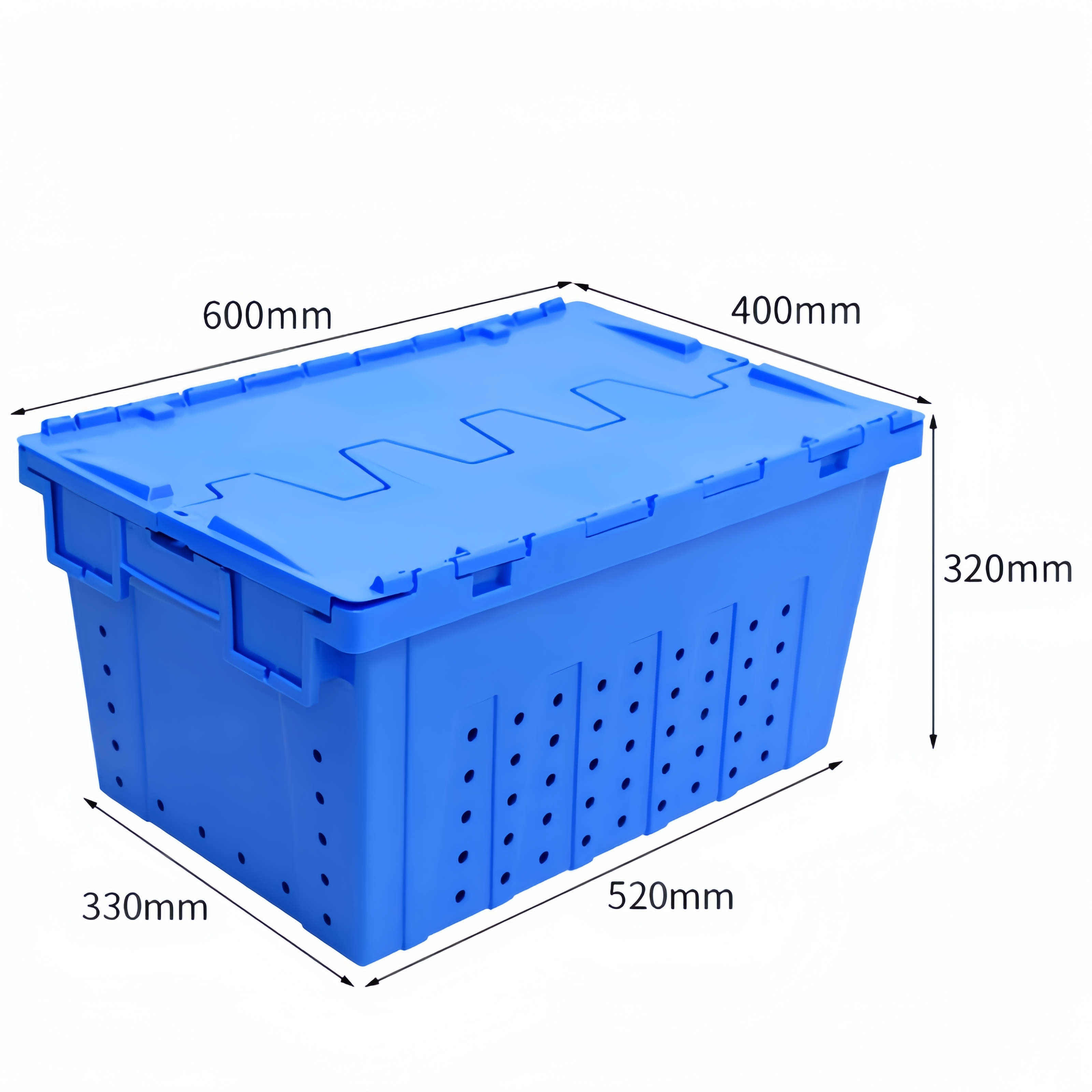 桃锦堂斜插物流箱60*40*32cm个高清大图