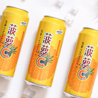 新疆乌苏啤酒小木屋菠萝啤菠萝C果味碳酸饮料不含酒精500ml*6罐