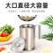 不锈钢虑油壶家用大容量烘焙精灵过滤油瓶油罐厨房用品调味储猪油 直身款加厚550ml储油罐[不带过滤网]