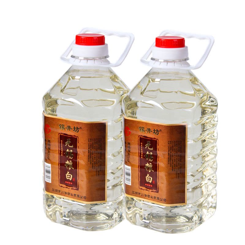 二桶 锡井坊无锡白酒无锡粮白浓香粮食绵柔风味桶装白酒2.2L*2图片