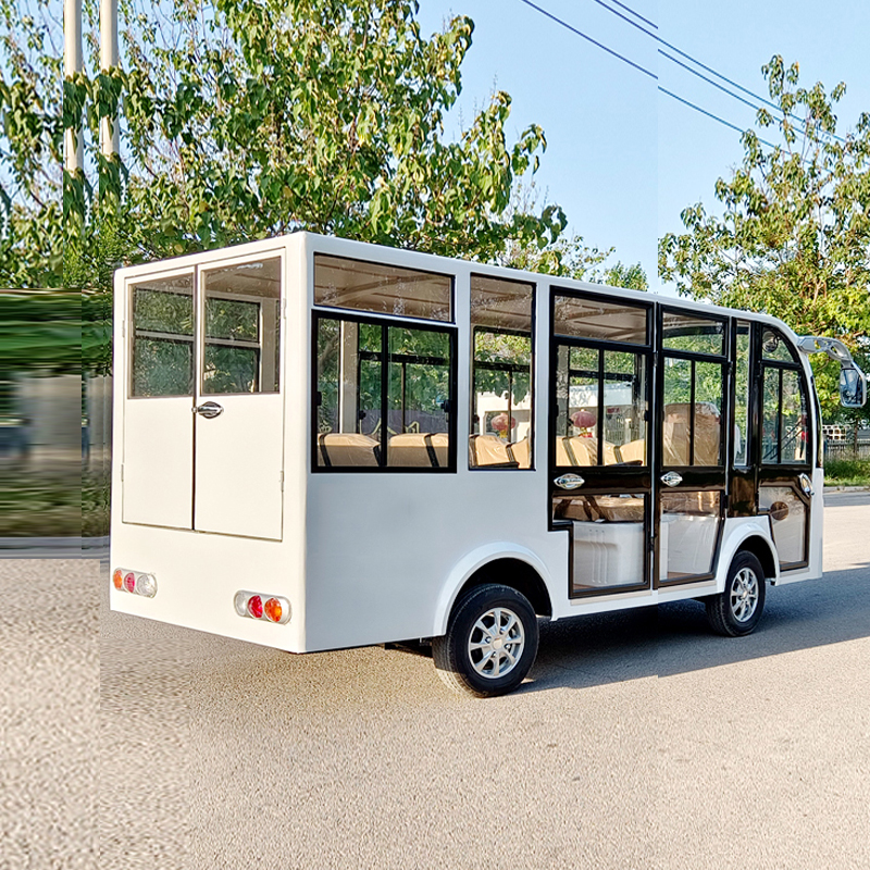 德武jun恒8-11座电动观光车四轮巡逻车治安纠察车看房车景区旅游摆渡车高清大图