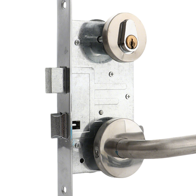 围达 双面开安全消防门锁 不锈钢防火锁通开 把高清大图