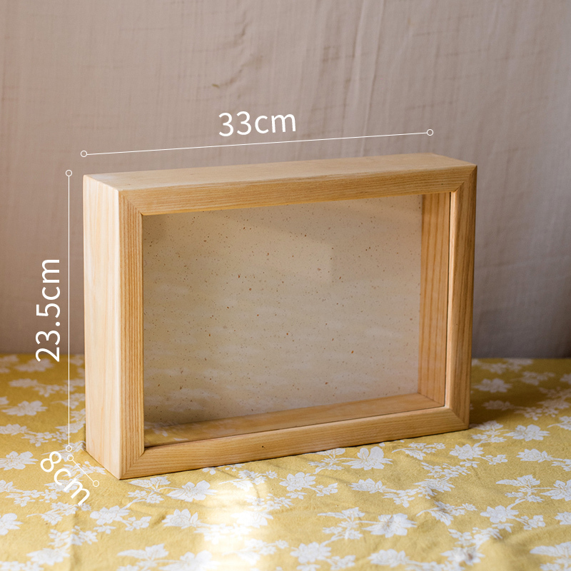 美帮汇标本相框创意立体画框干花植物装裱衍纸手工diy展示摆台7寸8 L浅框33*23.5*5cm 其他尺寸高清大图