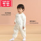 可莉允婴儿衣服秋冬季加厚款保暖新生儿连体衣三层夹棉宝宝棉服冬装