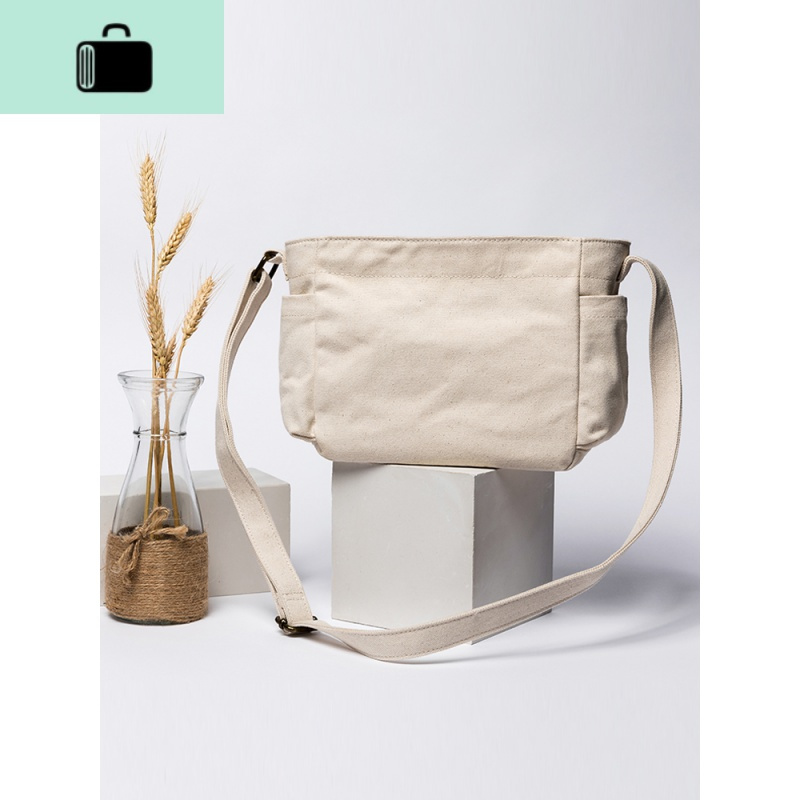 日系帆布包女时尚斜挎布包学生ins文艺小清新女包new lake女斜挎包