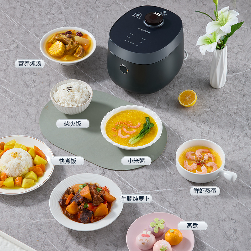亚摩斯(Amos)纯钛智能IH加热家用多功能微压2L电饭锅适合2-4人食用电饭煲AS-IH20S(Ti)高清大图