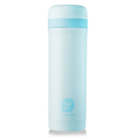 特百惠(Tupperware)暖茶保温杯350ml水杯男女士茶杯 不锈钢保温壶便携杯子 冰川蓝