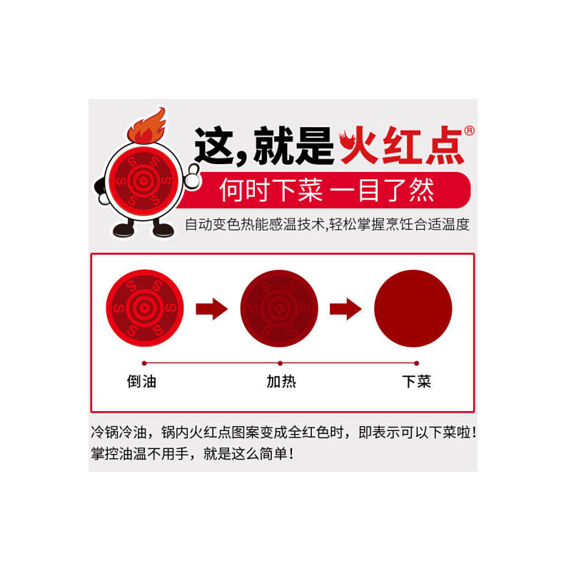 苏泊尔火红点煎锅·绚彩系列(磁通柠檬黄色)PJ28G1