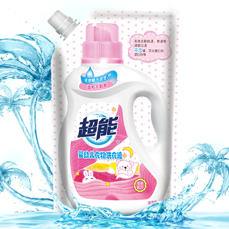 超能婴幼儿洗衣液500g/袋装