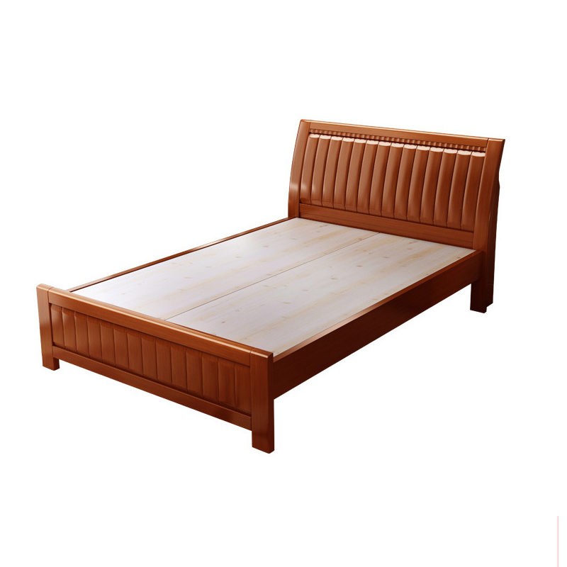 誉慧 胡挑木色实木床 1800x2000x950H 张高清大图