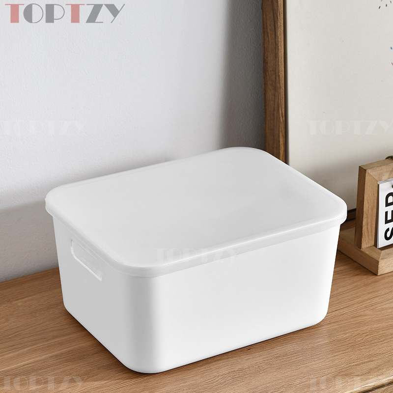 toptzy TZ5071517 桌面收纳盒家用塑料厨房整理筐 263*205*140高清大图