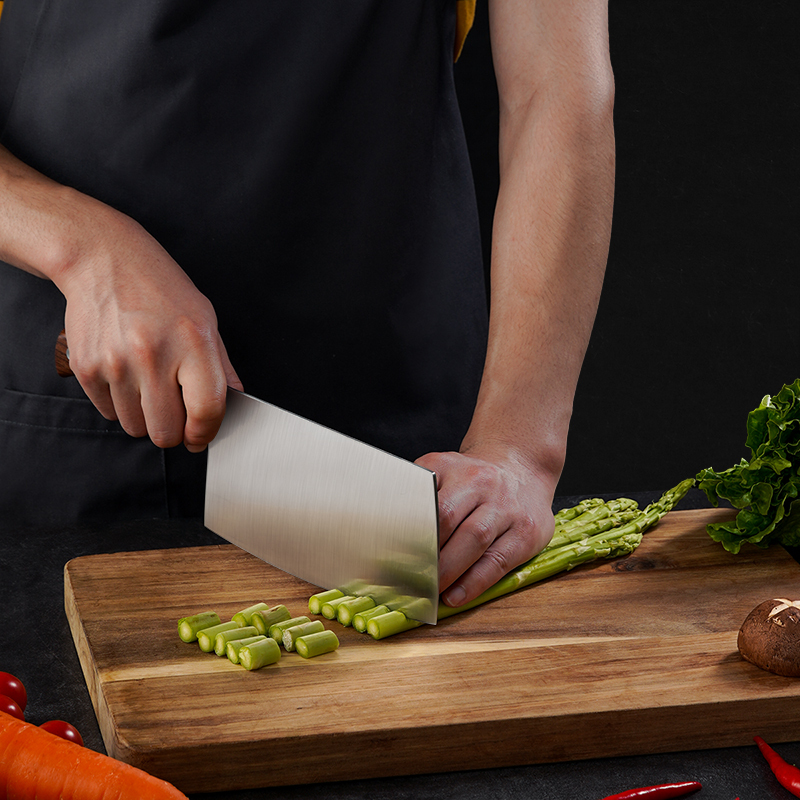 炊大皇菜刀家用厨师专用雅锐斩骨刀切片刀厨房刀具不锈钢锋利斩骨刀前