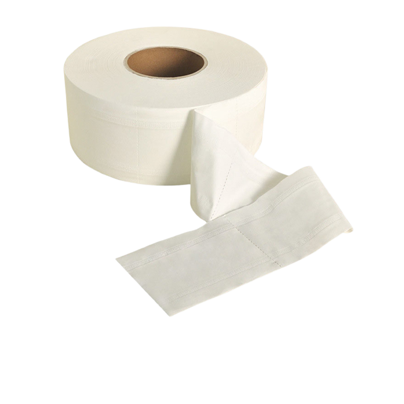 鸣固 ZJ7630商用大卷纸 商场写字楼酒店物业洗手间卫生纸大盘厕纸 700克12盘[4层 独立包装-超实惠]高清大图