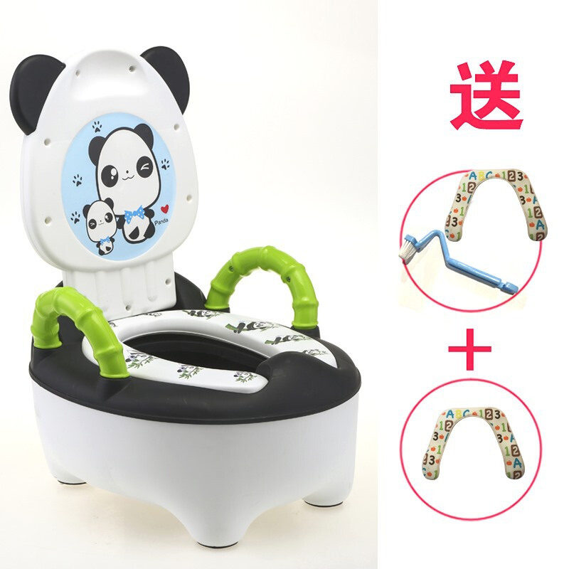 婴儿男便盆尿盆大小孩马桶座便器加大号移动式幼儿童坐便器女宝宝琪琪软垫赠刷子2张绒垫波迷娜BOMINA高清大图