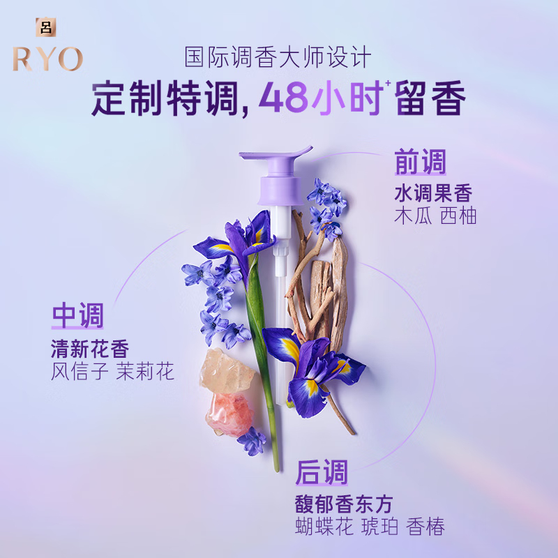 吕(RYO) 护发素 紫吕玻尿酸水光蓬弹护发乳 400ml高清大图