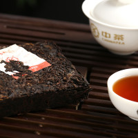 中茶普洱茶 熟茶 2016年7581 四片装熟茶 普洱茶砖 1000克/包 茶叶普洱云南茶厂中粮 整包1千克 茶窝茶叶