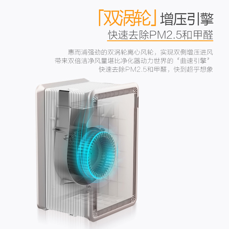 惠而浦(Whirlpool)空气净化器WA-7801FK家用氧吧负离子发生器卧室快速除甲醛[支持苏宁智能APP远程操控