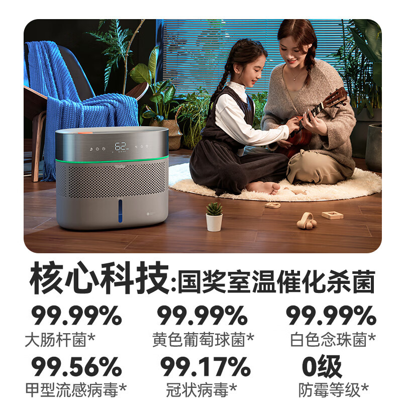 亚都(YADU)双擎无雾纯净蒸发1010ml/h高效空气加湿增湿器卧室客厅家用办公SZ750-TJK800(Hi)Pro高清大图